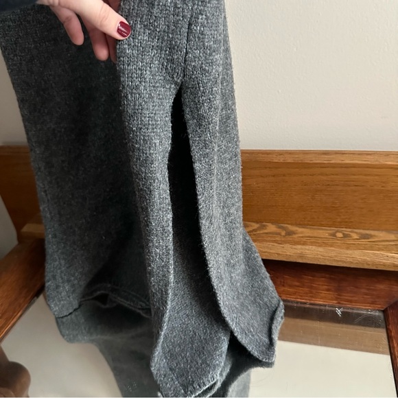 Asos Oversized Knitted Midi Dress in Charcoal - Picture 2 of 8